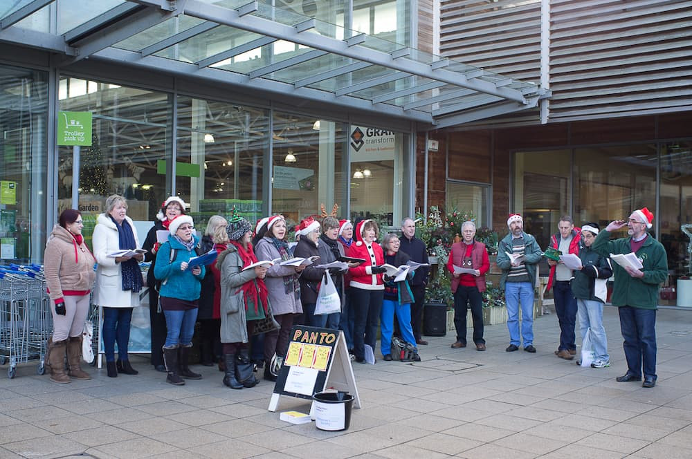 Carol singing at Bicester Avenue